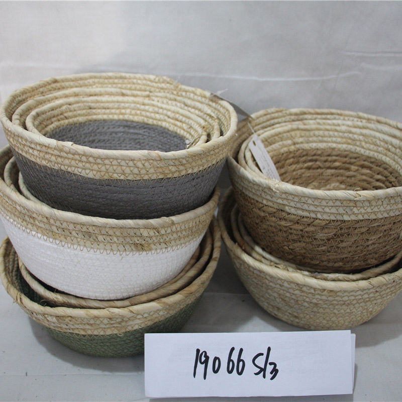 Giỏ đựng đồ giặt bằng mây nhựa Rổ đựng đồ chơi trẻ em Bộ tổ chức Giặt lớn Rổ đựng quần áo bẩn trong nhà Thùng đựng đồ tạp hóa