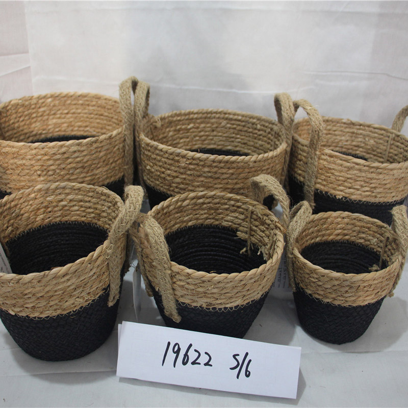 Giỏ rơm thời trang rất tốt và giỏ đựng đồ trang trí nhà