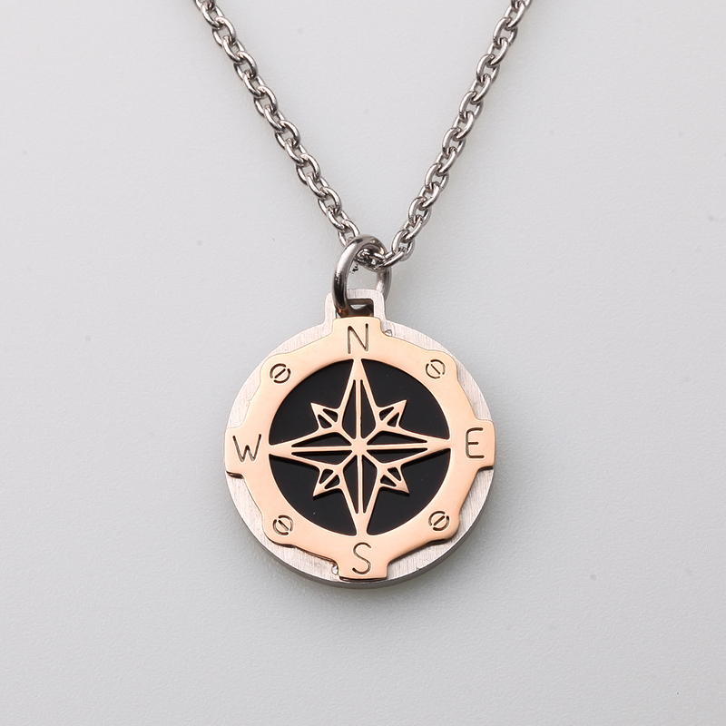 Ý phong cách trang sức bằng thép không gỉ bánh lái gió neo mặt dây chuyền của nam giới sản xuất tại Trung Quốc