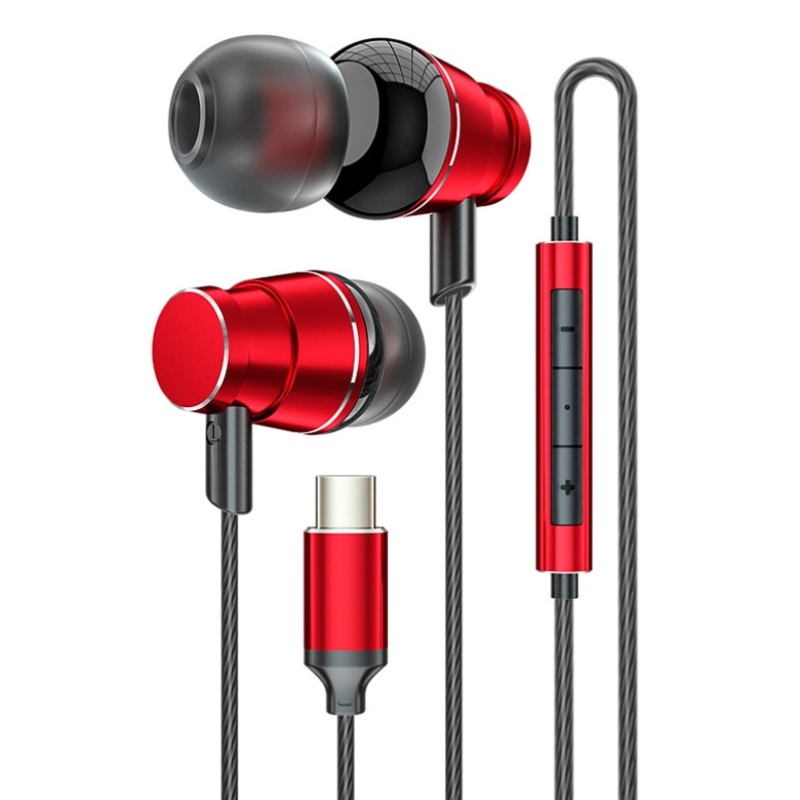 Tai nghe HIFI In-ear Âm thanh siêu stereo Tai nghe loại C Tai nghe có dây cho Huawei Xiao Samsung