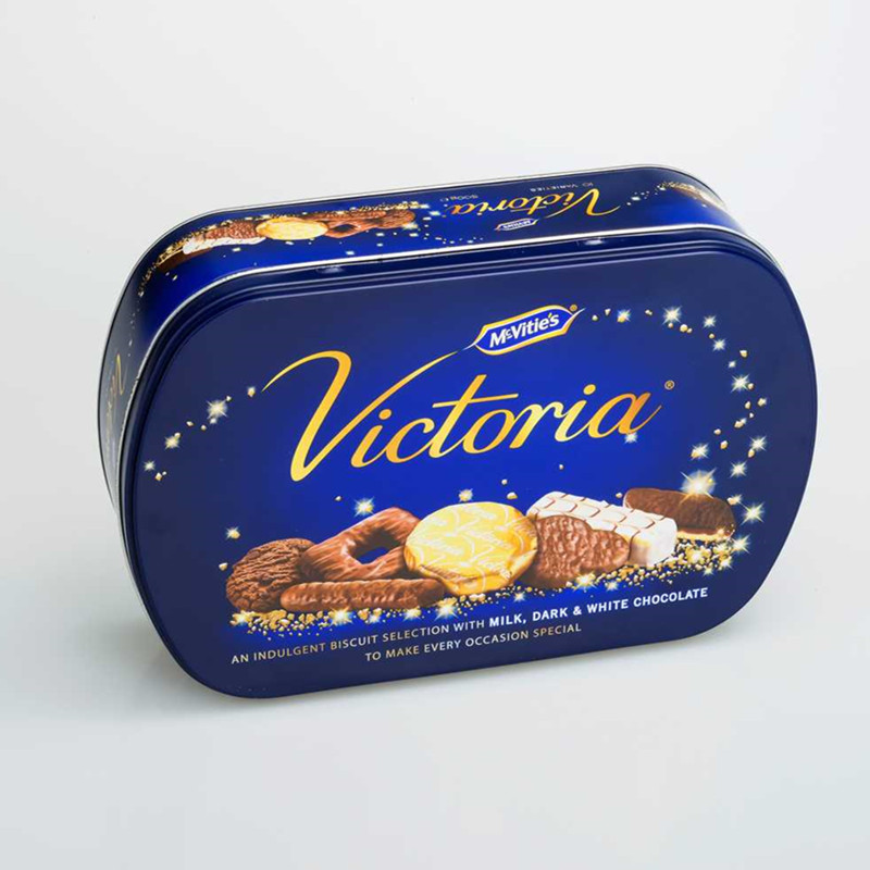 Thiếc bánh quy hình bầu dục DS0542A-01 281x185x75