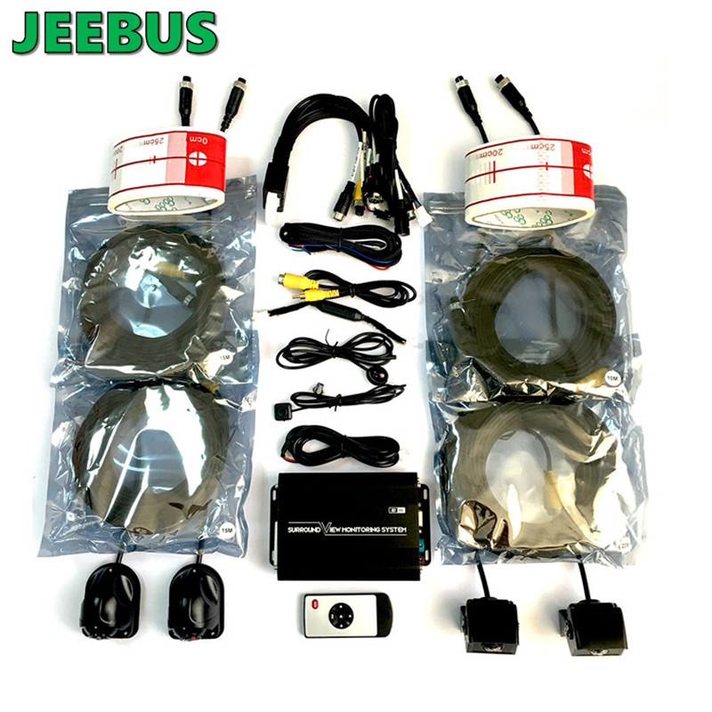 Supper HD Tầm nhìn ban đêm Không thấm nước Hệ thống xem xung quanh 360 độ phổ quát cho xe tải xe buýt