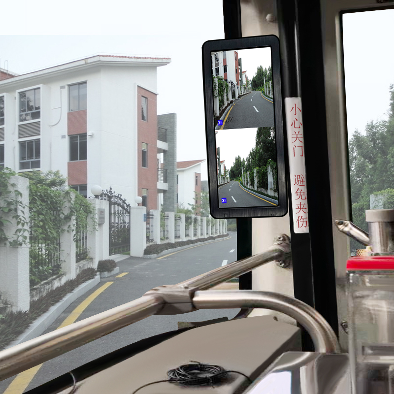 HD Chống thấm nước Tầm nhìn ban đêm Phía trước Camera phía sau AHD Dual Video Dash Cam Hệ thống màn hình DVR cho xe buýt