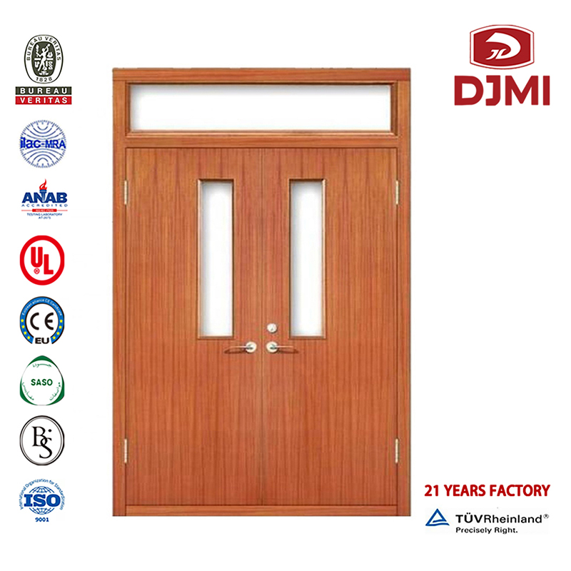 Nhà máy Trung Quốc Mdf Flush Proof Cửa thương mại Cửa nội thất chống cháy Cửa phòng họp giá rẻ Dấu hiệu đôi Cửa gỗ Cửa xếp hạng cho tòa nhà Nhà cung cấp gỗ tùy chỉnh 2 giờ Cửa xếp hạng chống cháy