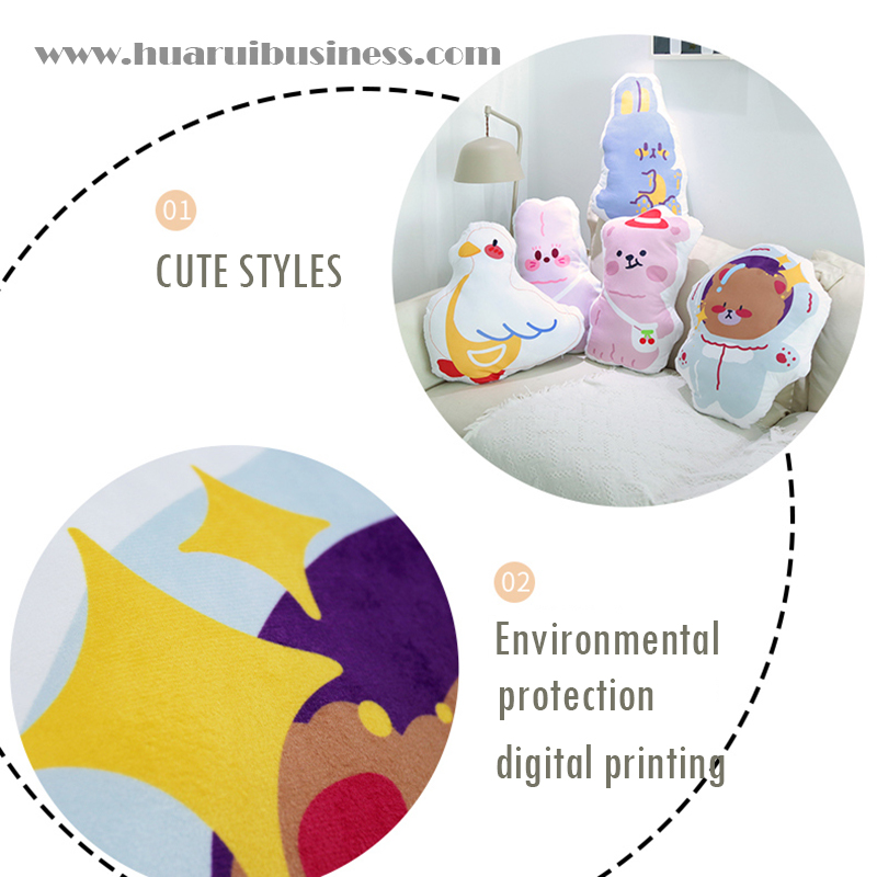 gối \/ đệm trắng hoạt hình