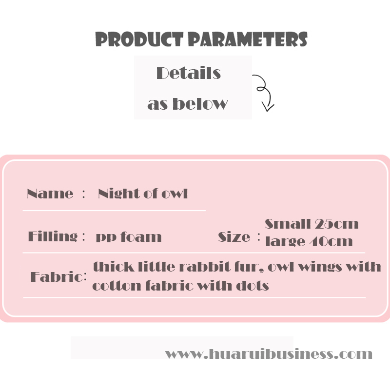 Đồ chơi chim cú dày lông thỏ \/ Búp bê sang trọng \/ cú nhồi bông