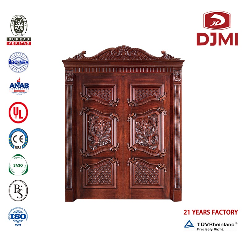 Cánh cửa nhà máy Trung Quốc Những cánh cửa kiểu Wpc Skin for Wood Door, cửa sổ chất lượng cao, phần nội bộ bên trong Wood Door ở Lebanon.