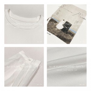 Thiết kế phù hợp Tìm kim vòng hợp hoang dã Kiểu áo tay áo cổ điển kiểu áo bó màu đặc tự động và vải lanh