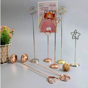 TMJ PP-5450 Hàng sáng tạo tuyệt đỉnh cao của đỉnh cao Clip nền thép không rỉ Mời thẻ bàn tính giá dĩa giá trị hàng đầu