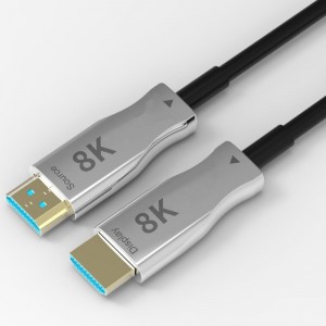 Bán chạy Bộ mở rộng HDMI 8K aoc 10M \\/ 33ft với 8K @ 60Hz \\/ 4K @ 120Hz 48Gbps từ nam sang nam để chiếu video