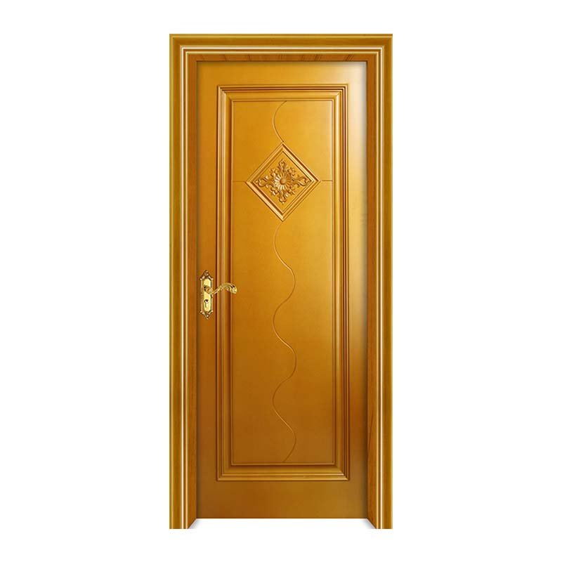 Da cửa wpc Trung Quốc Sơn cửa xoay bằng gỗ bên trong cửa cách âm chống ẩm mốc Cửa có khóa