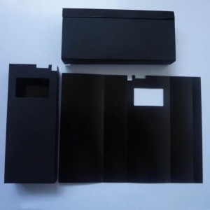 Tấm cách nhiệt PC màu đen Bopu, Miếng đệm cách điện chịu nhiệt độ cao, Tấm chống cháy dễ dàng gấp gọn