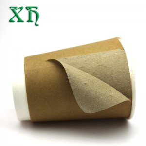 12 oz kraft đôi tường ly giấy có thể phân hủy