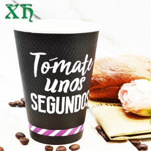 Cốc giấy gợn sóng treo tường 12oz