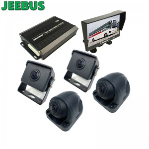 Supper HD 3D Car 360 độ Hệ thống giám sát chế độ xem chim xung quanh Camera 4 * 180 độ cho xe tải Hỗ trợ an ninh