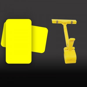 TMJ POP 038 Dây đeo trong suốt Kẹp nhựa có tên Tấm A6 Kệ siêu thị Giá đỡ acrylic Dấu hiệu 11X14 Giá đỡ nhãn acrylic