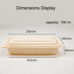 Tập hợp thức ăn nhanh thùng chứa đồ ăn nhanh thực phẩm có thể phóng sinh từ đáy biển