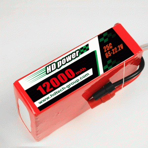 Pin lipo HD POWER 12000mAh 25C 6S 22,2V cho UAV
