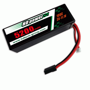 HD 5200mAh 100C 3S 11.1V Vỏ cứng Pin xe hơi RC