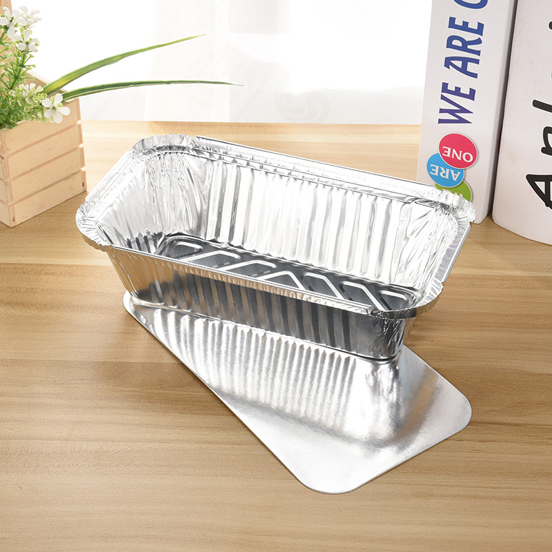 Nhà hàng tự chế được dùng hộp hộp đựng hộp hộp hộp hộp đựng thức ăn bằng bạc bạc nhôm với nắp hộp
