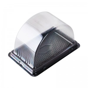 Thực phẩm dùng một lần loại không độc hại hộp vỉ hình vòm rõ ràng mang đi hộp bánh hộp bao bì hộp đóng gói món tráng miệng