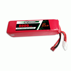HD POWER 8000mAh 6S 35C 22,2V cho UAV
