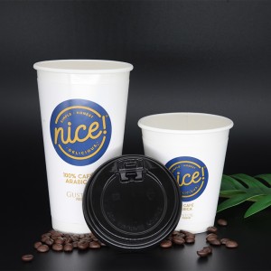 12 \\/ 16oz Hai tay áo cách nhiệt Ly thân thiện với môi trường Ly giấy nóng và lạnh