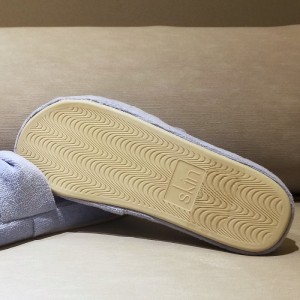 Terry Velour Strappy Slide