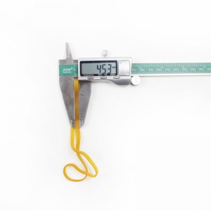 Nhà máy tùy chỉnh kéo dài và mở rộng dây đai cao su côngnghiệp chống lão hóanhiệt độ cao trong suốt màu vàng