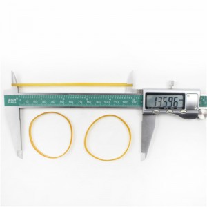 Nhà sản xuất-tùy chỉnh mở rộng màu vàng tựnhiên trong suốt bền bỉ Cua co giãn cao cao su ràng buộc