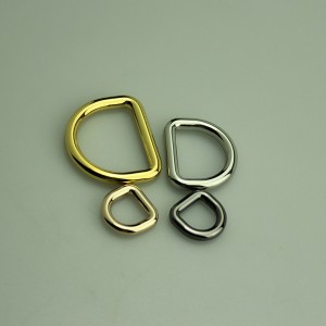 BLINY Mạ thời trang D khóa,nhẫn D, phụ kiện kim loại cho túi