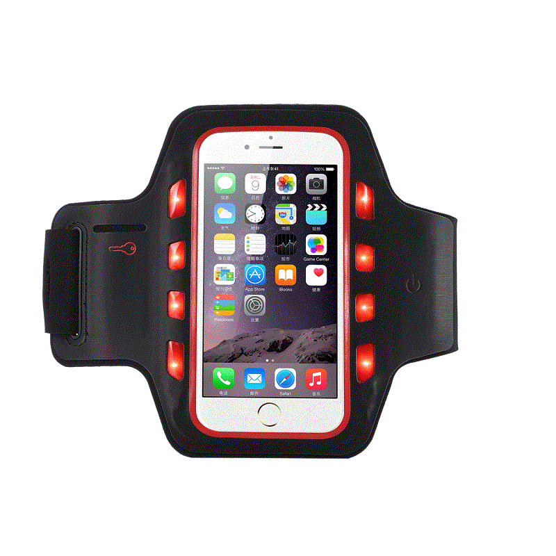 Bán buôn phản quang Armband thể thao chạy điện thoại di động Armband với đèn LED cho iphone 11 iphone 12
