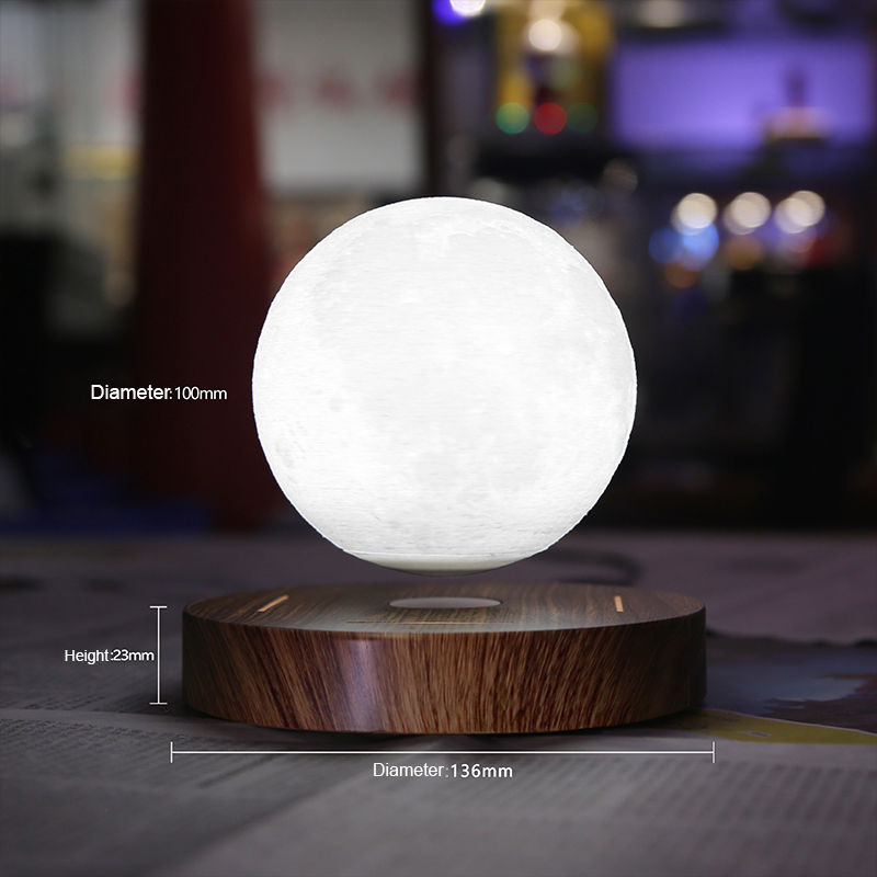 Quà tặng sáng tạo Trang trí văn phòng Trang trí phòng khách Chiếu sáng Công tắc cảm ứng từ Đèn bànnổi 3D 3D Lighting Moon Light