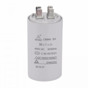 30uF 450V SH S0 50/60HZ CQC CBB60 Tụ để điều hòa không khí