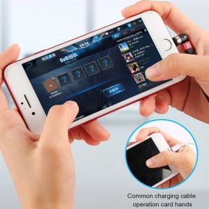 Xoay thứ 2 540 Xoay Micro USB loại C Cáp sạc từ Nylon Bện từ tínhnhanh sạc cáp USB