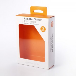 Gói quà tặng sáng bóng Hộp cửa sổ Hộp bao bì giấy với cửa sổ rõ ràng