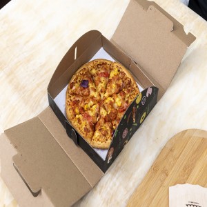 Tùy chỉnh kích thước khácnhau In ấn Pizza Bao bì Hộp tái sử dụng Hộp pizza giao hàng