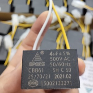 Tụ tụ 4UF 500V SH CBB61 cho điều hòa không khí