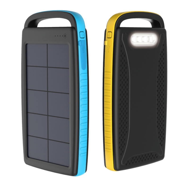 Amazon Chốngnước Dual Solar Soc Sạcngoài trời Ngân hàng điện cầm tay cho đi bộ đường dài và đi du lịch