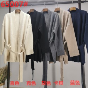 Loose Casual Wool Wool Cardigan 65007#