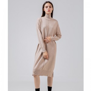 Xu hướng thời trang Giải trí Joker Váy đan cơ bản với cổ cao 68033#