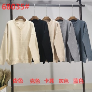 Xu hướng thời trang Casual Joker Foundation đannhỏ cổ áo U đơn 68035#