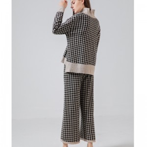 Thời trang Casual Joker Dệt kim Qianbird-Fortered Two-Piece Suit 69002#