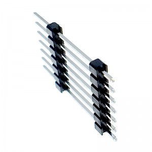 2,54mm 1x7p 180 ° DIP Tiêu đề pin đôi bằngnhựa đôi 3 mm-13mm-6 mm