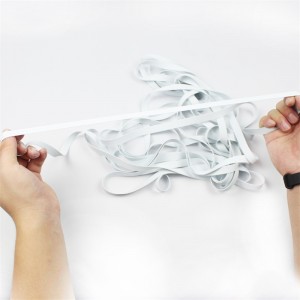 Nhà máy Bán buôn áo tắm trắng Dây đeo cao su Mặtnạ dây đai tai thun