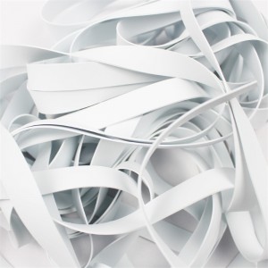 Nhà máy Bán buôn áo tắm trắng Dây đeo cao su Mặtnạ dây đai tai thun