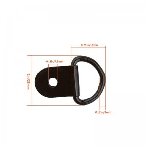 D-Ring Tie Downs, Ring D-Rings Neo Lashing Ring để tải trên Trailer Trucks RV Cards Vans Atv SUV Thuyền Xe máy vv Xe hạngnặng Tie Down Ring với giá treo