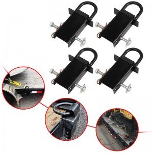 Nhiệm vụnặngnề có thể tháo rời D-Ring Pocket Tie Down cho rơ moóc tiện ích và giường phẳng với Pin Hitch