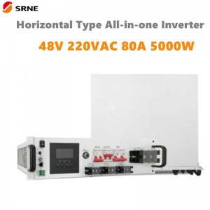 SRNE 5000W ALL-IN-IN-IN-ONE Hybrid Solar Solar Biến tầnngang 48V 220 VAC Sóng sin tinh khiết 80A Max PV 145V Biến tầnngoài lưới