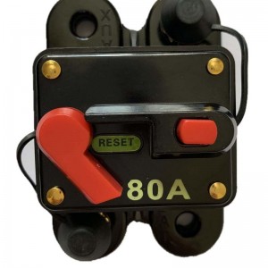 12V 24VDC Xe đạp tự động Xe đạp Stereo Circuit Breaker Đặt lại cầu chì biến tần 60A 80A 100A 150A 200A 250A 300A Hệ thốngnăng lượng mặt trời gia đình không thấmnước